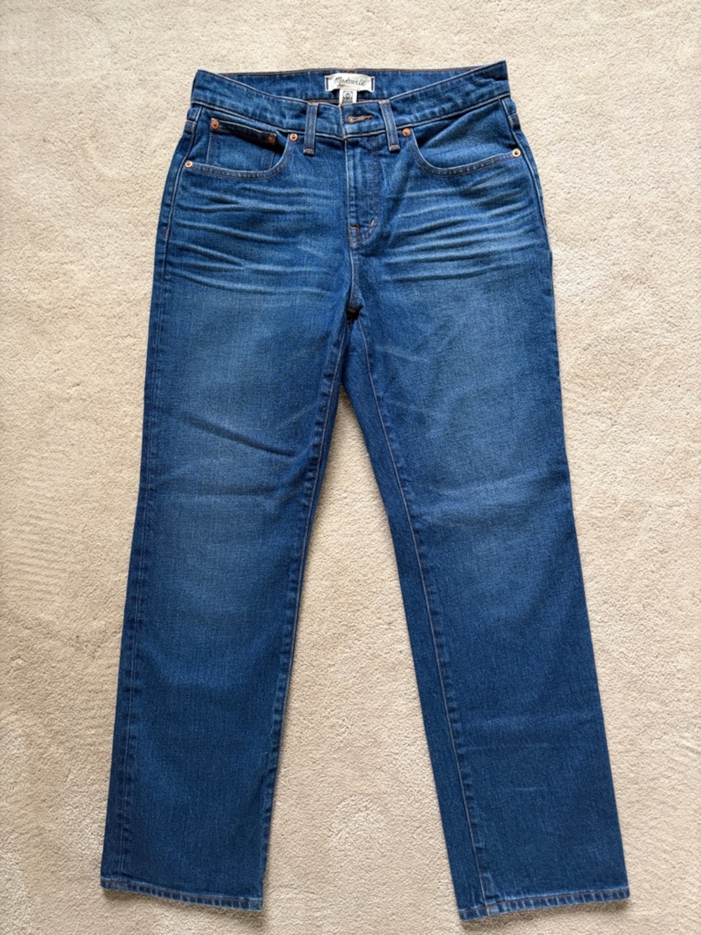Madewell Women’s Mid-Rise 90’s Straight-Leg Jeans